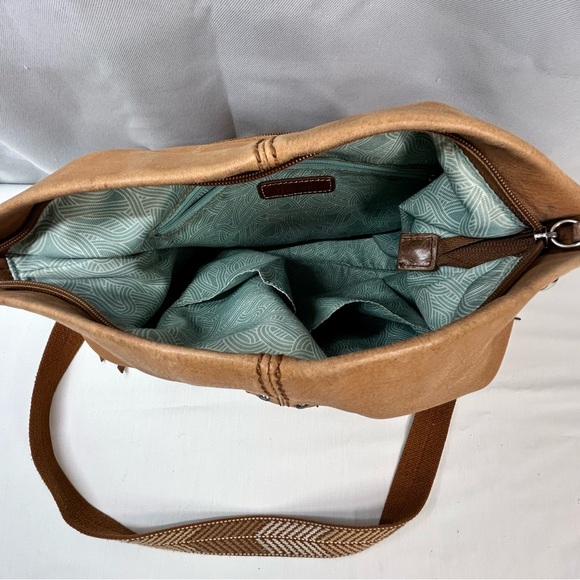 The Sak Ashland Bucket Bag Brown Leather Crossbody - Picture 10 of 16